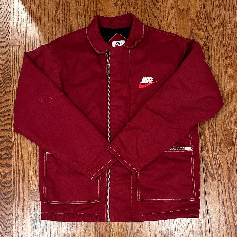 Supreme Nike Men's Burgundy Jacket